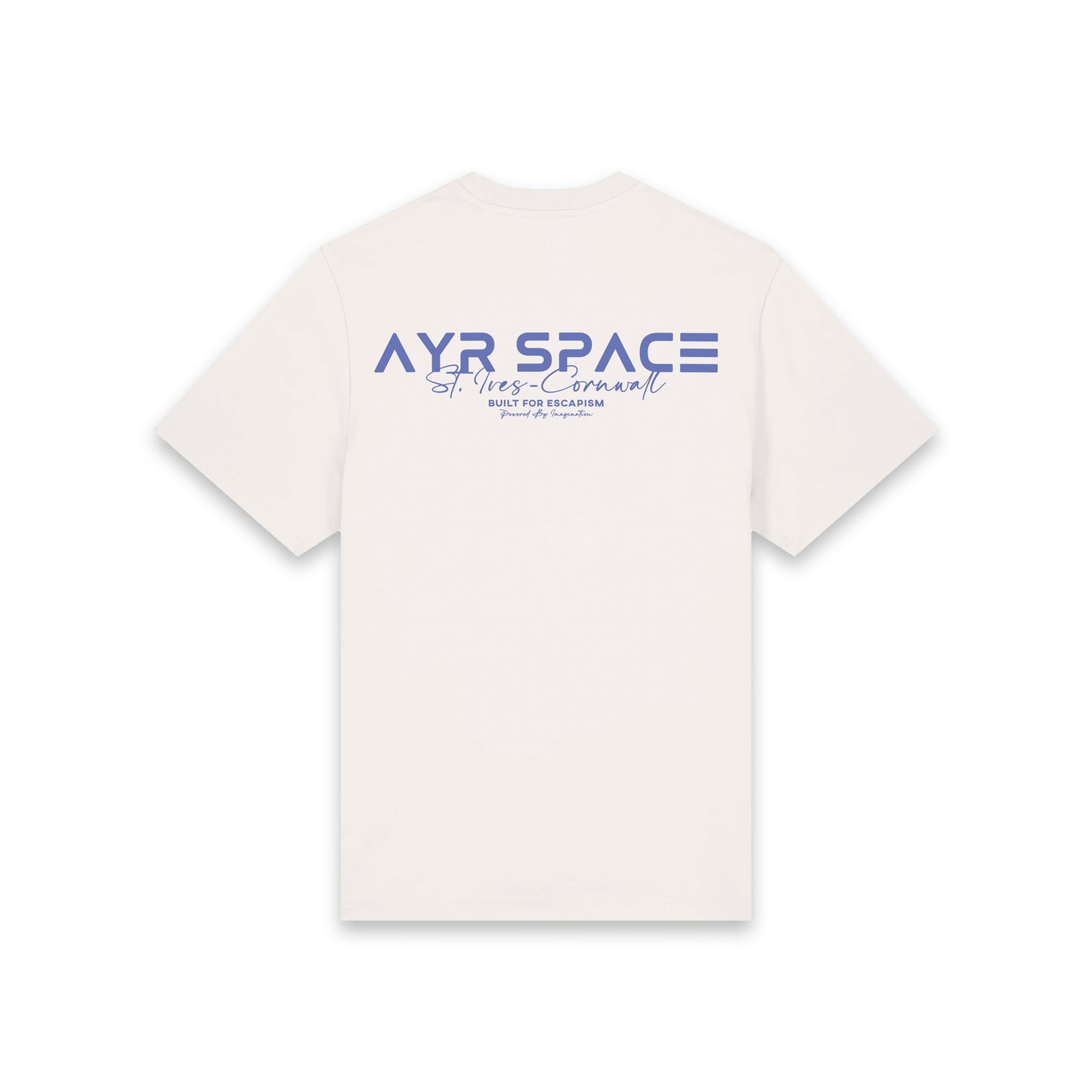 SIGNATURE ST. IVES T SHIRT - OFF-WHITE/DUSK BLUE