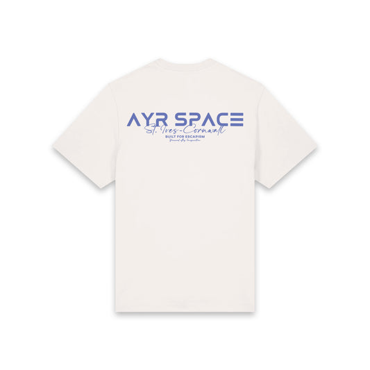 SIGNATURE ST. IVES T SHIRT - OFF-WHITE/DUSK BLUE