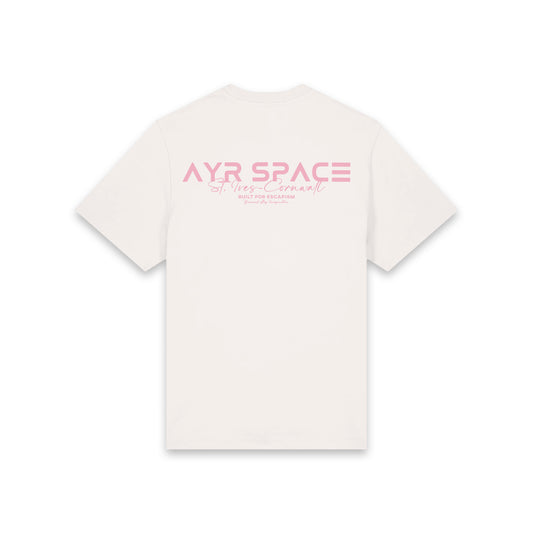 SIGNATURE ST. IVES T SHIRT - OFF-WHITE/BUBBLEGUM